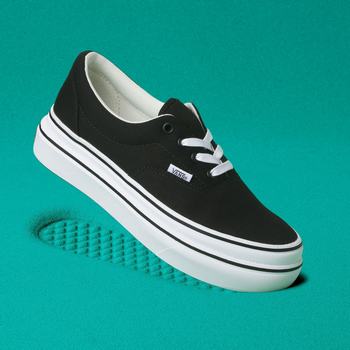 Női Vans Canvas Super ComfyCush Era Tornacipő VA0628471 Fekete/Fehér